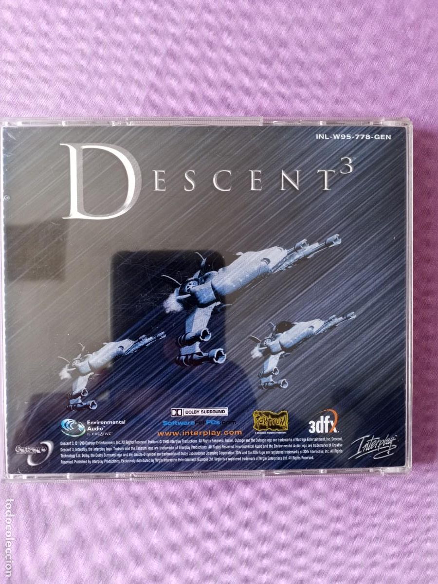 Videojuegos y consolas: DESCENT 3 INTERPLAY PC CD-RPM 1999 2CD OUTRAGE - Foto 3