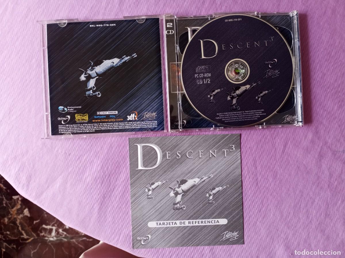 Videojuegos y consolas: DESCENT 3 INTERPLAY PC CD-RPM 1999 2CD OUTRAGE - Foto 4
