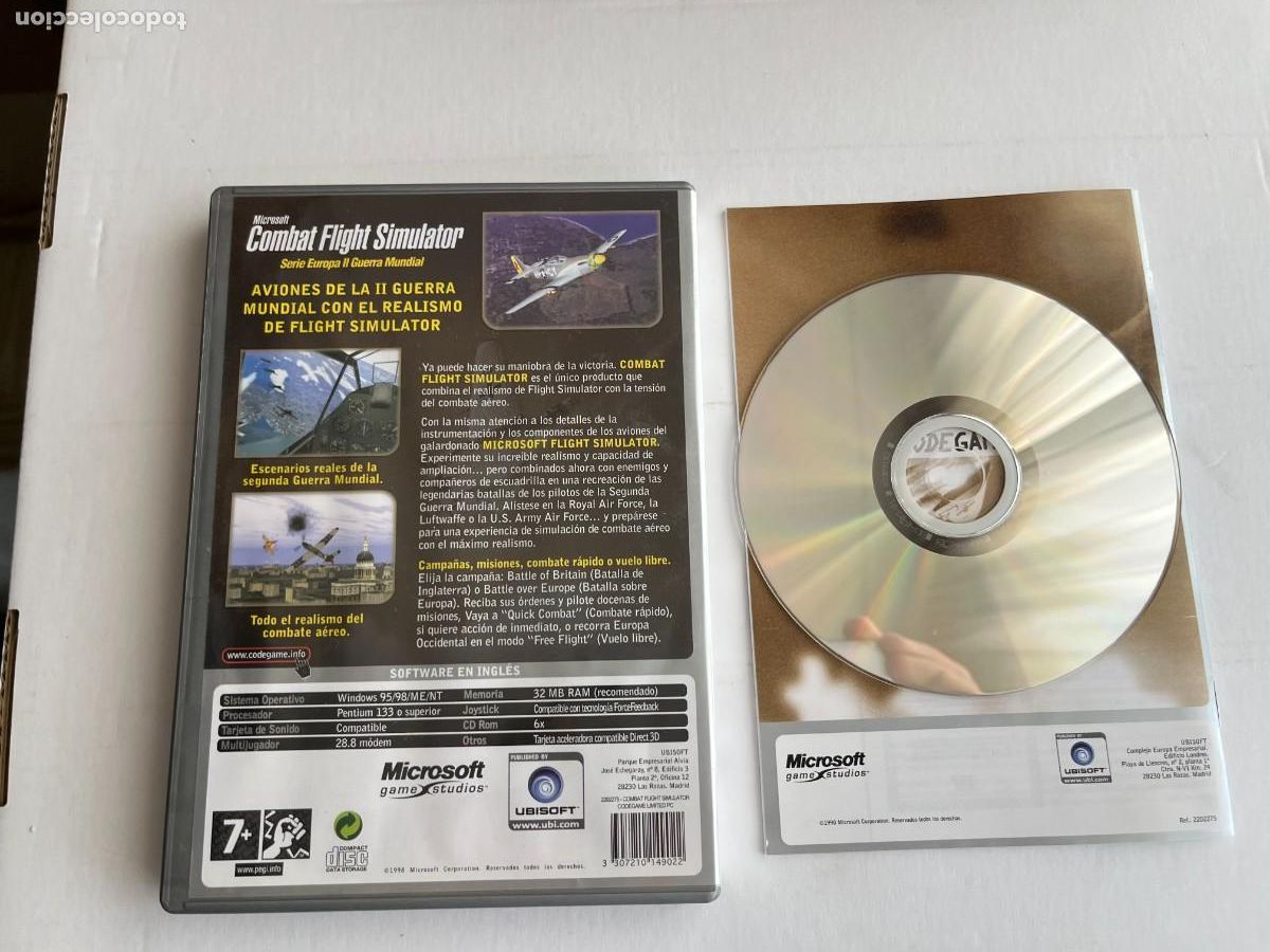 Videojuegos y consolas: COMBAT FLIGHT SIMULATOR MICROSOFT - PC CD ROM KREATEN - Foto 2