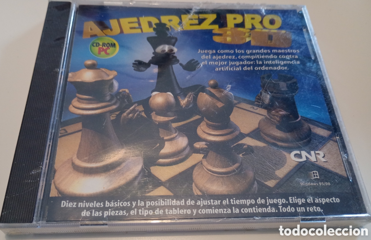 Videojuegos y consolas: Ajedrez pro 3D PC CD ROM NUEVO PRECINTADO - Foto 1