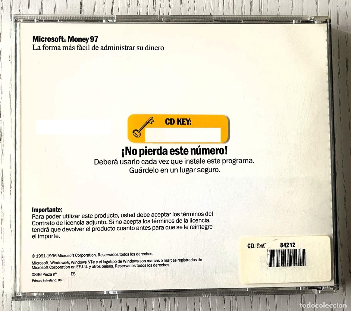 Videojuegos y consolas: MICROSOFT MONEY 97 CD-ROM&ndash; PC &ndash; ESPA&Ntilde;A - 1996 - Foto 2