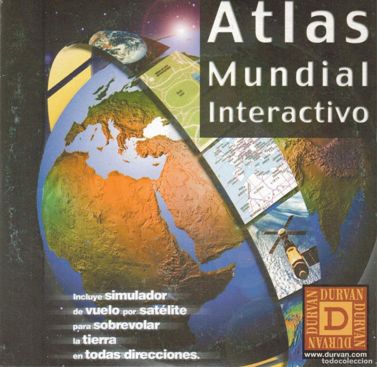 Videojuegos y consolas: CD - ATLAS MUNDIAL INTERACTIVO - DURVAN - Foto 1