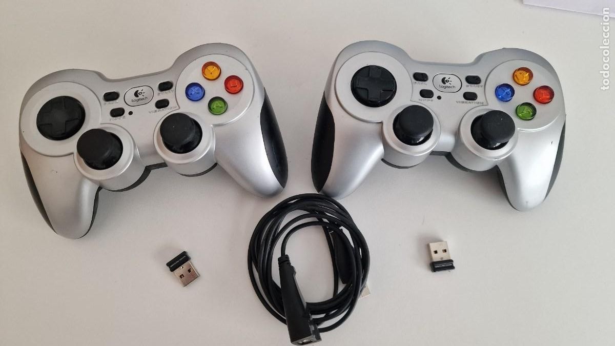 Videojuegos y consolas: Mando PC Logitech Wireless Gamepad F710 - Foto 1