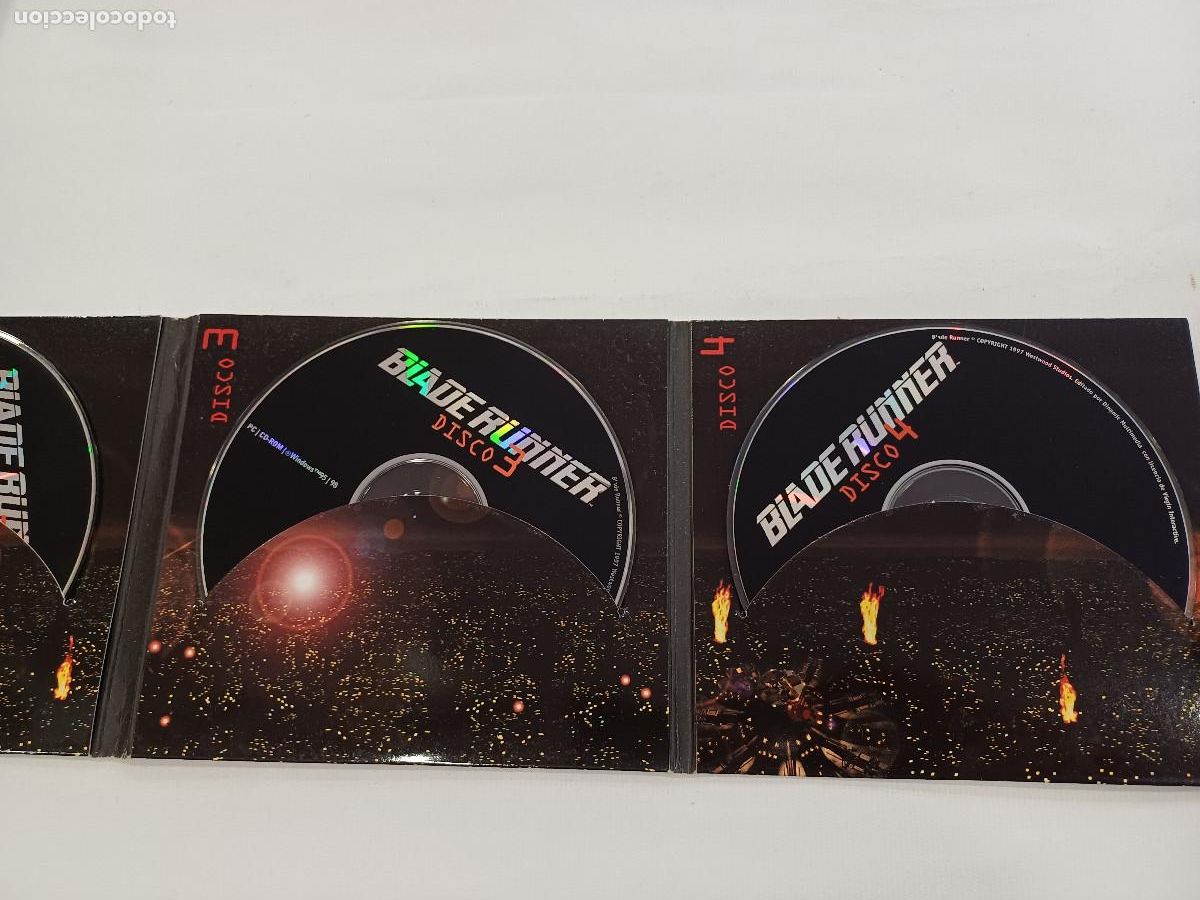 Videojuegos y consolas: BLADE RUNNER/DINAMIC PC 4 DISCOS. - Foto 4