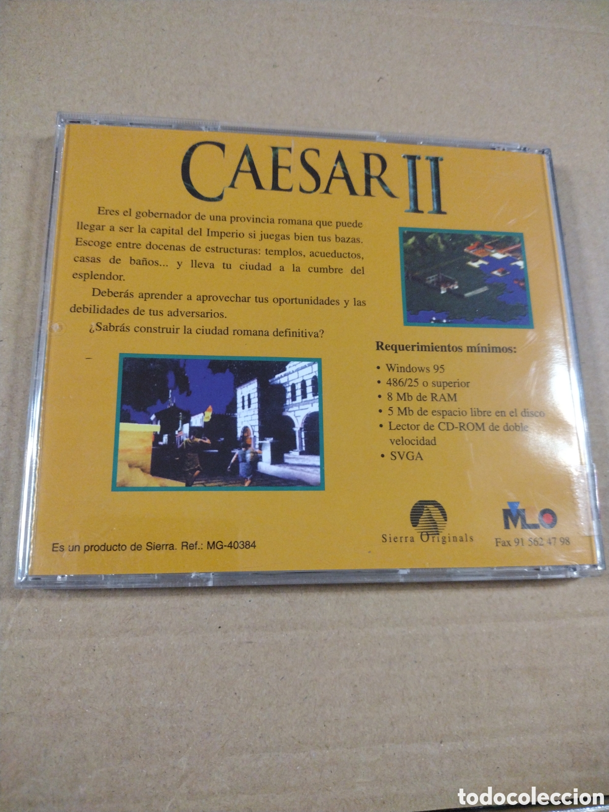 Videojuegos y consolas: CD ROM ORIGINAL - CAESAR II PC - Foto 2