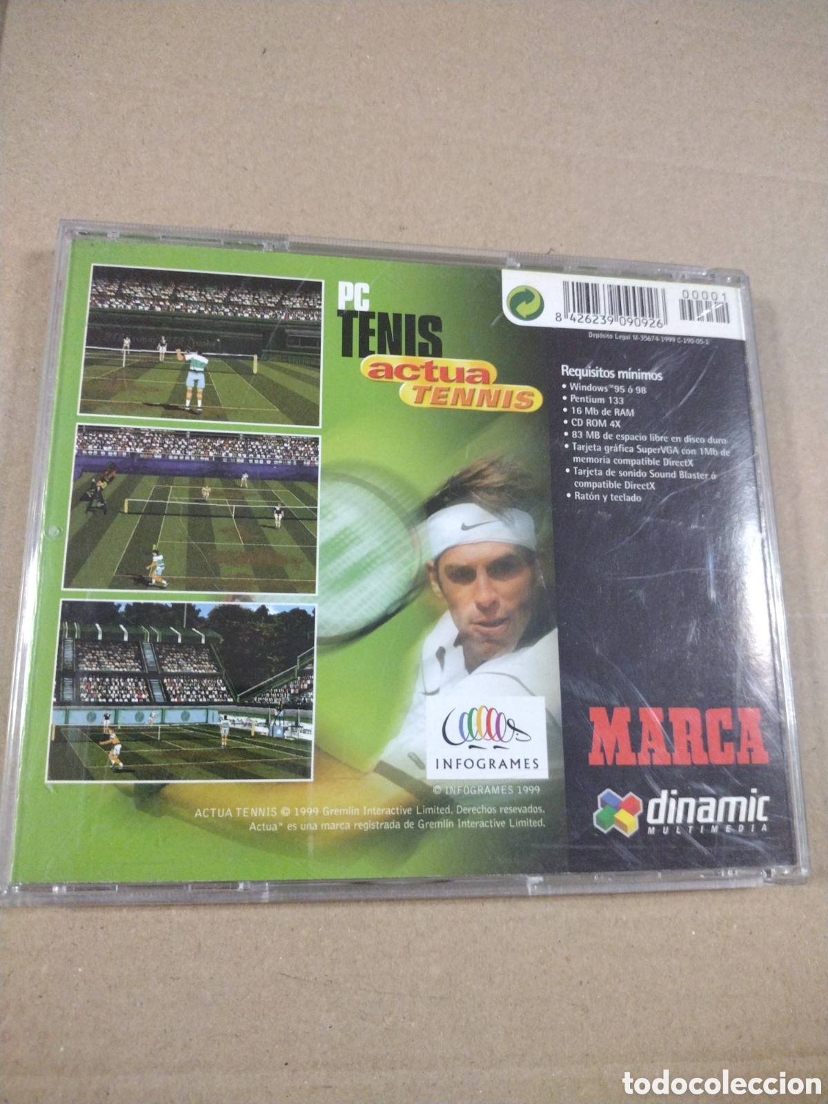 Videojuegos y consolas: JUEGO PC ACTUA TENNIS. PC - Foto 2