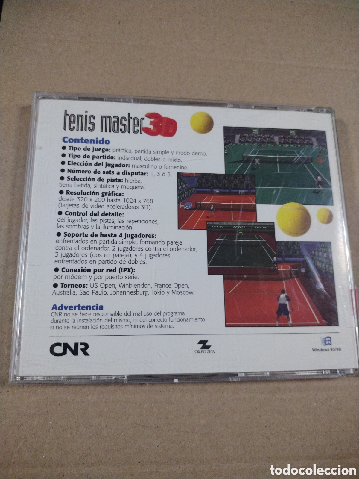 Videojuegos y consolas: TENIS MASTER 3D. PC Juego - Foto 2