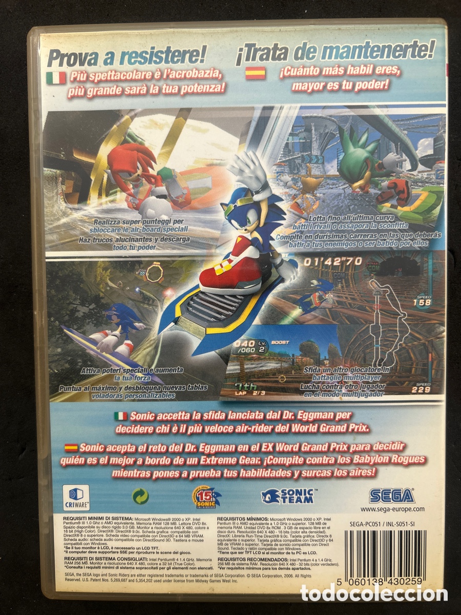 Videojuegos y consolas: Juego PC Sonic Riders - Foto 2