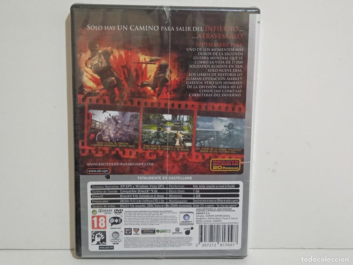 Videojuegos y consolas: Brothers In Arms Hells Highway - DVD - PC - 2008 - NUEVO - Foto 2