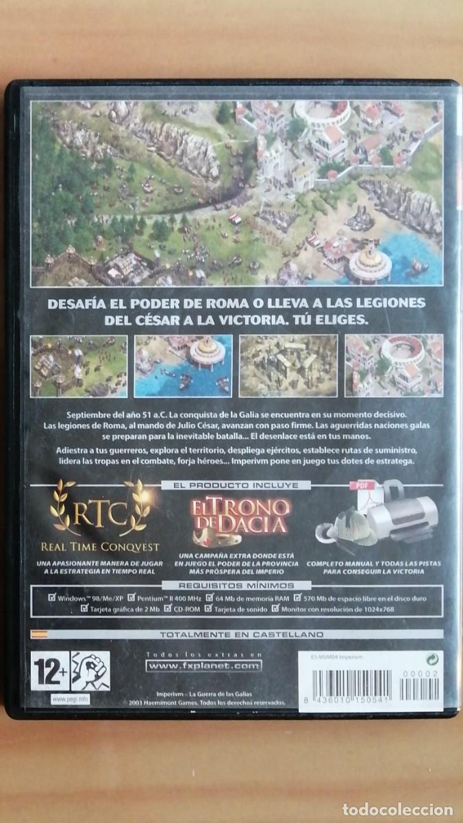 Videojuegos y consolas: PC CD-ROM. IMPERIUM - LA GUERRA DE LAS GALIAS - Foto 4