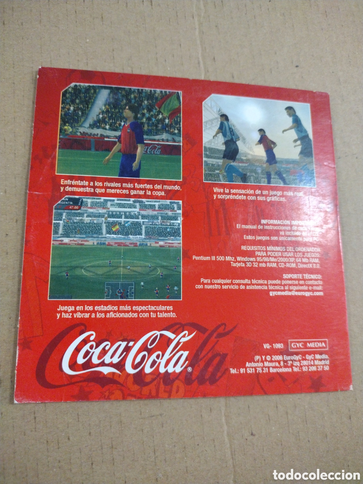 Videojuegos y consolas: JUEGO PC-CD ROM FOOTBALL GENERATION. Coca Cola - Foto 2