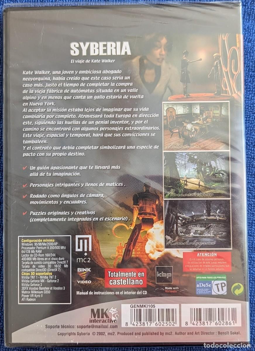 Videojuegos y consolas: Syberia - MK Interactive - MC2 (2002) &iexcl;Precintado! - Foto 2