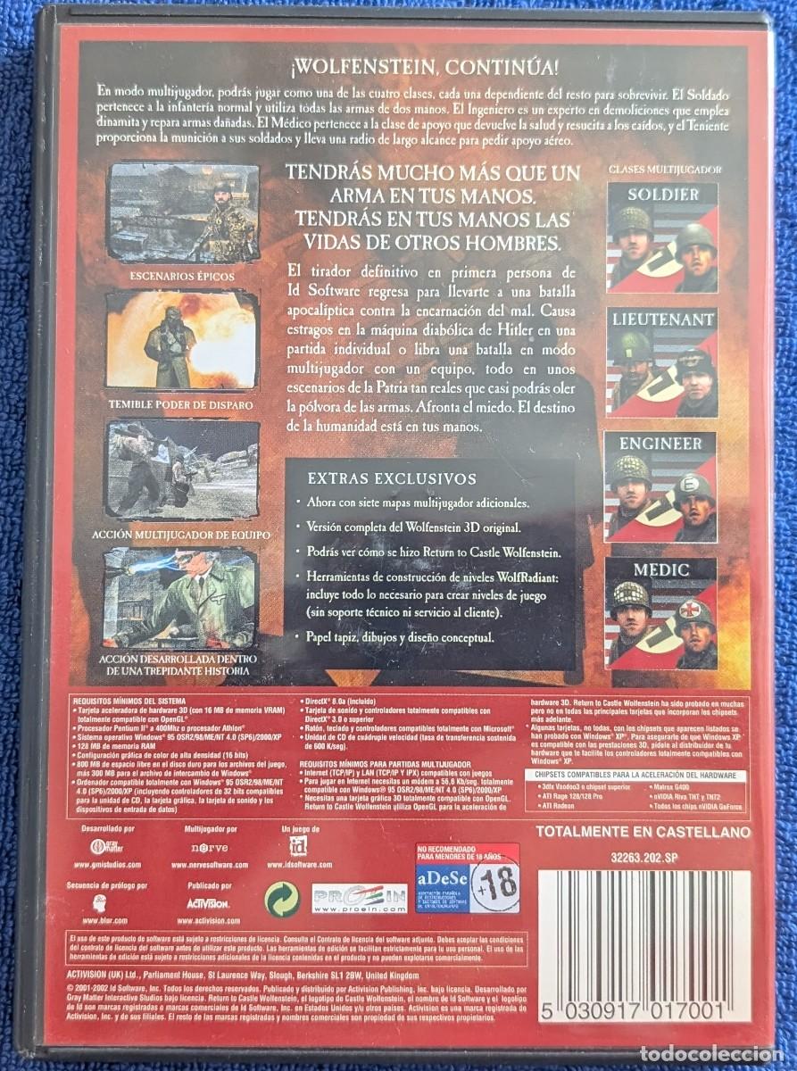 Videojuegos y consolas: Wolfenstein - Return to castlle - Edici&oacute;n Especial - Proein (2002) - Foto 3