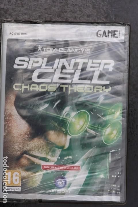 Videojuegos y consolas: PC precintado. SPLINTER CELL: CHAOS THEORY. Espa&ntilde;a PAL. Nuevo. - Foto 1
