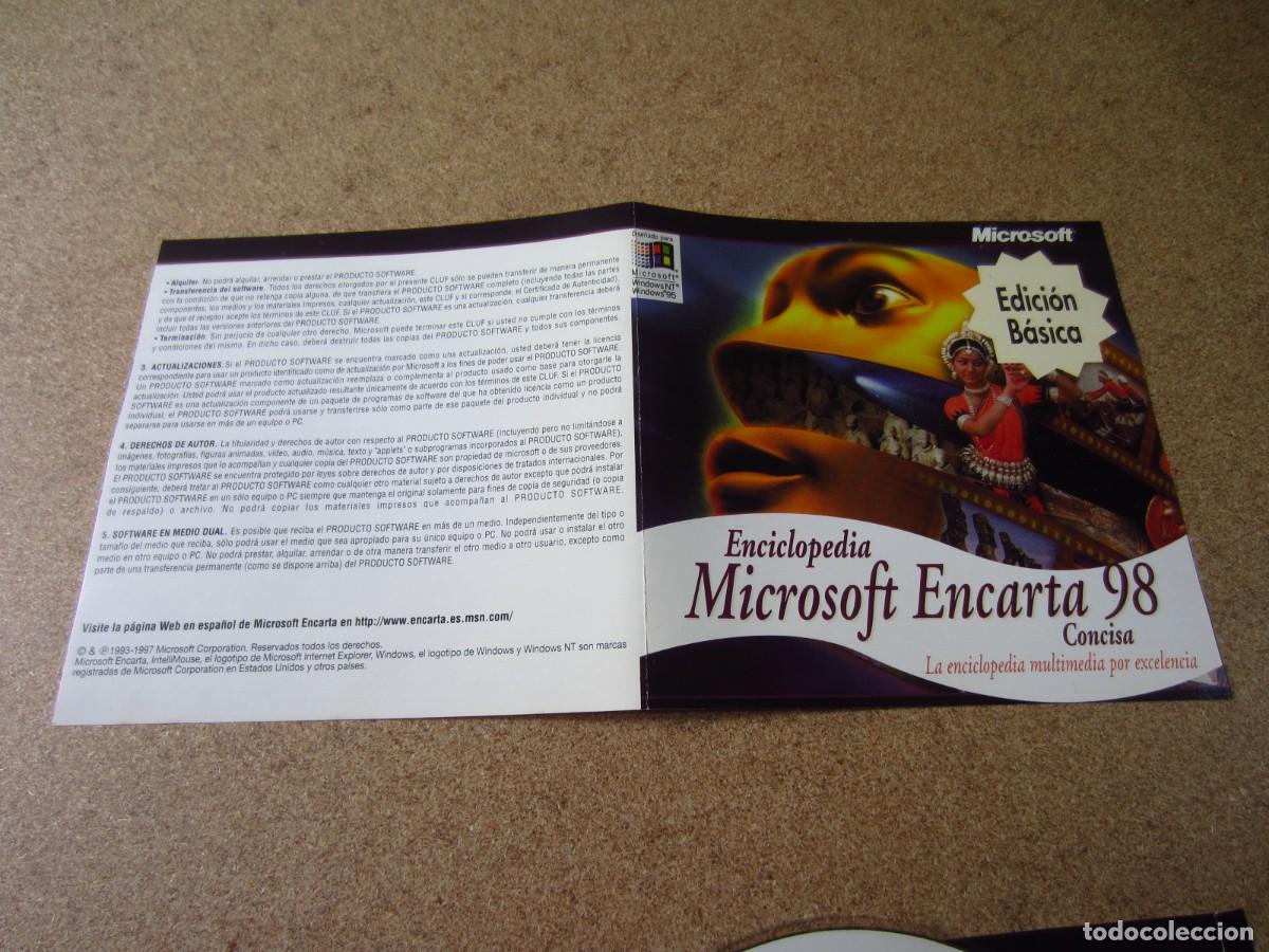 Videojuegos y consolas: Enciclopedia Microsoft Encarta 98 (PC CD-ROM) - Foto 2