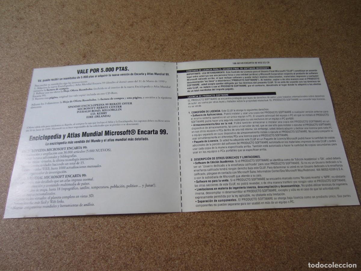 Videojuegos y consolas: Enciclopedia Microsoft Encarta 98 (PC CD-ROM) - Foto 3