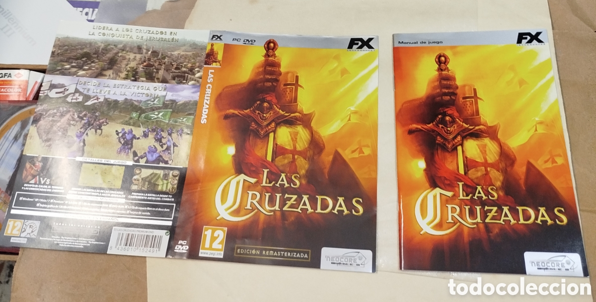 Videojuegos y consolas: Las cruzadas. PC. SOLO CARATULA E INSTRUCCIONES - Foto 1