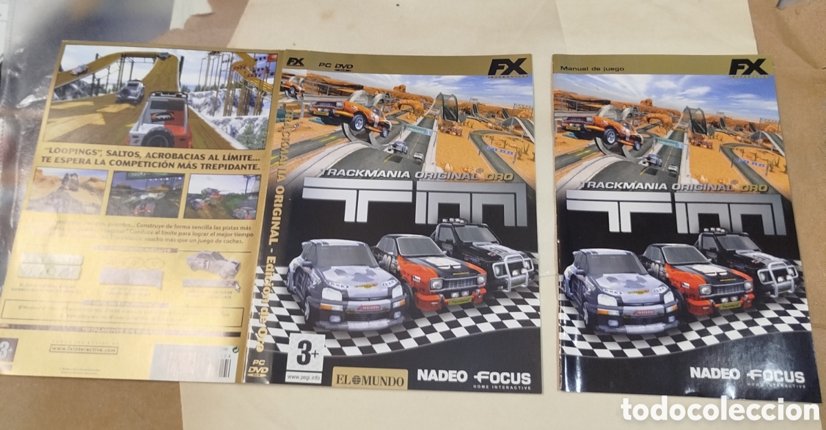 Videojuegos y consolas: Trackmania. PC. SOLO CAR&Aacute;TULA E INSTRUCCIONES - Foto 1