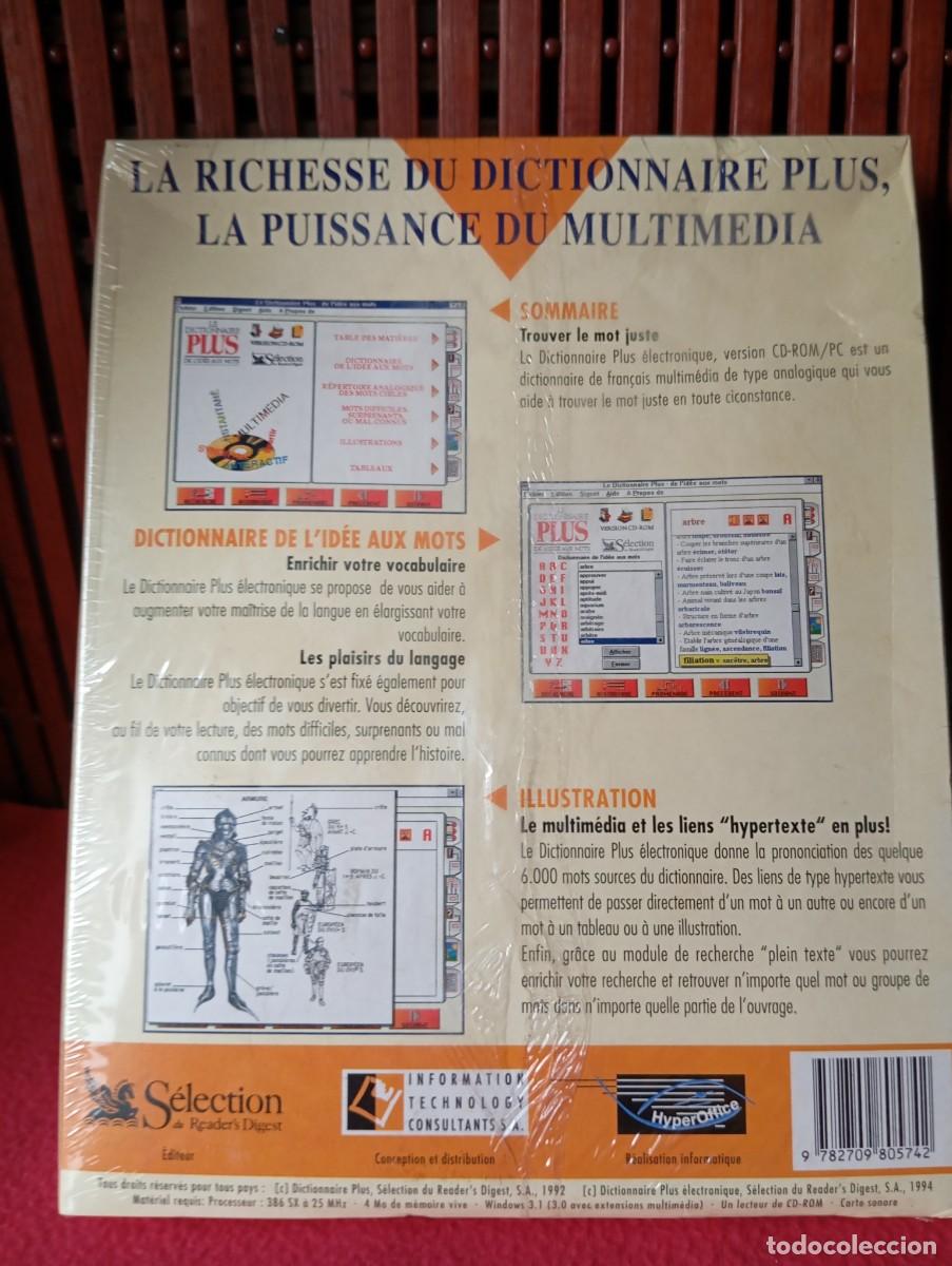 Videojuegos y consolas: Diccionario Franc&eacute;s Le Dictionnaire Plus PC CDROM 1994 - Foto 3
