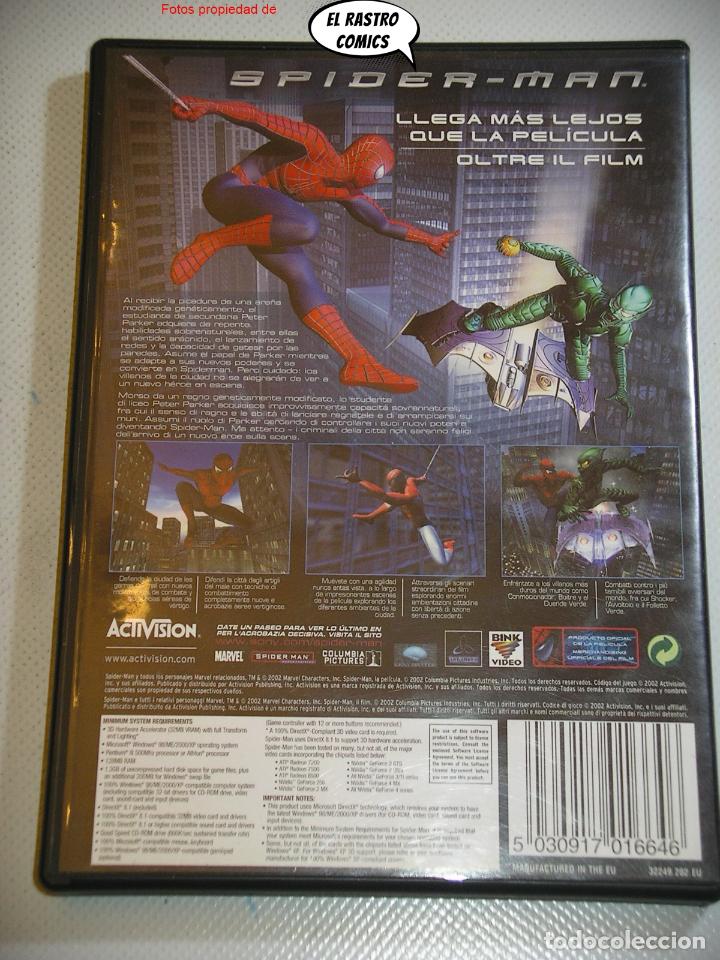 Videojuegos y consolas: Spiderman, con 2 discos, juego PC, CD ROM, Spider man, CDROM, Marvel (A) - Foto 2