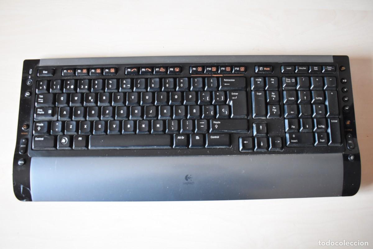 Videojuegos y consolas: Teclado inal&aacute;mbrico PC USB. Logitech. Leer descripci&oacute;n - Foto 1