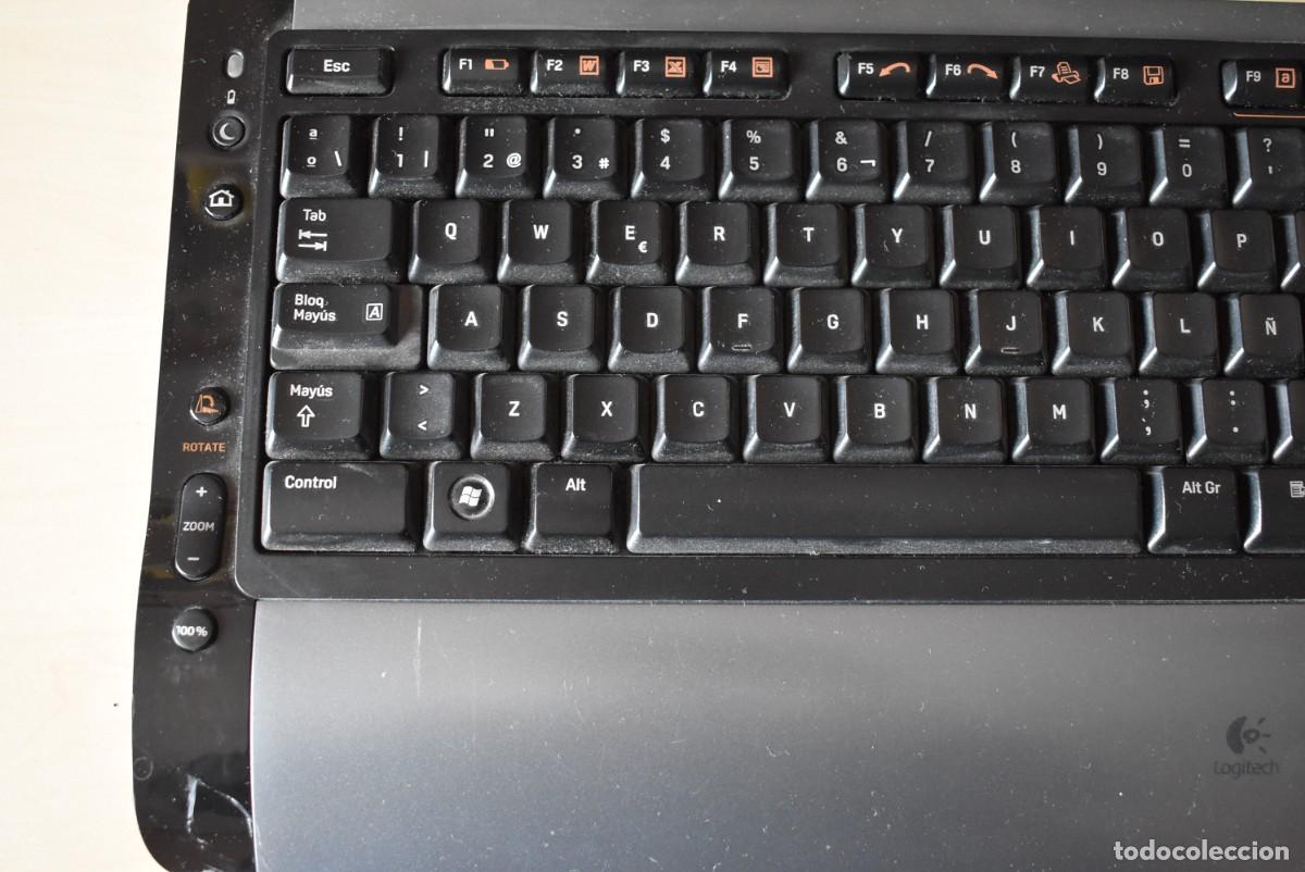 Videojuegos y consolas: Teclado inal&aacute;mbrico PC USB. Logitech. Leer descripci&oacute;n - Foto 2