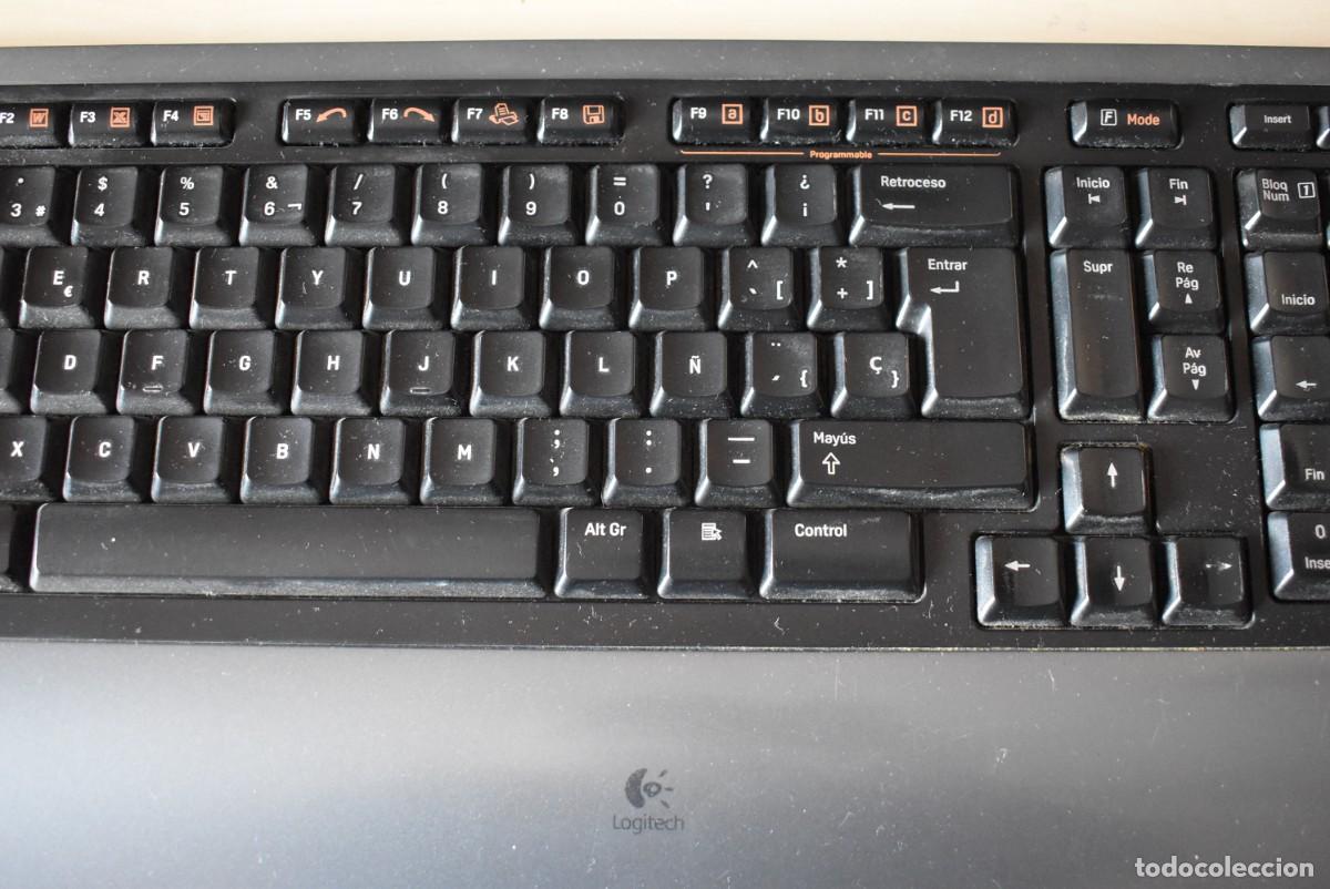 Videojuegos y consolas: Teclado inal&aacute;mbrico PC USB. Logitech. Leer descripci&oacute;n - Foto 3