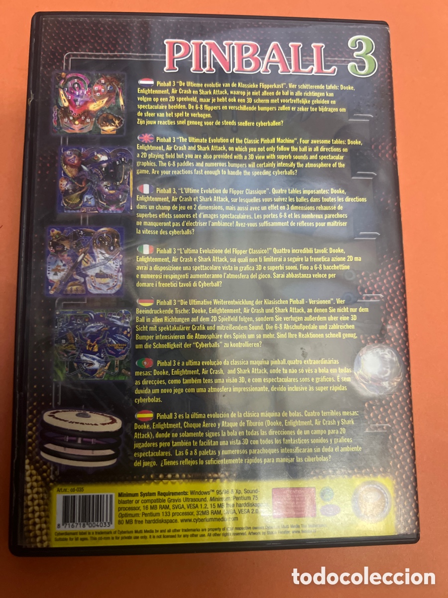 Videojuegos y consolas: T2/B1/246. JUEGO PC - PINBALL 3 - Foto 2