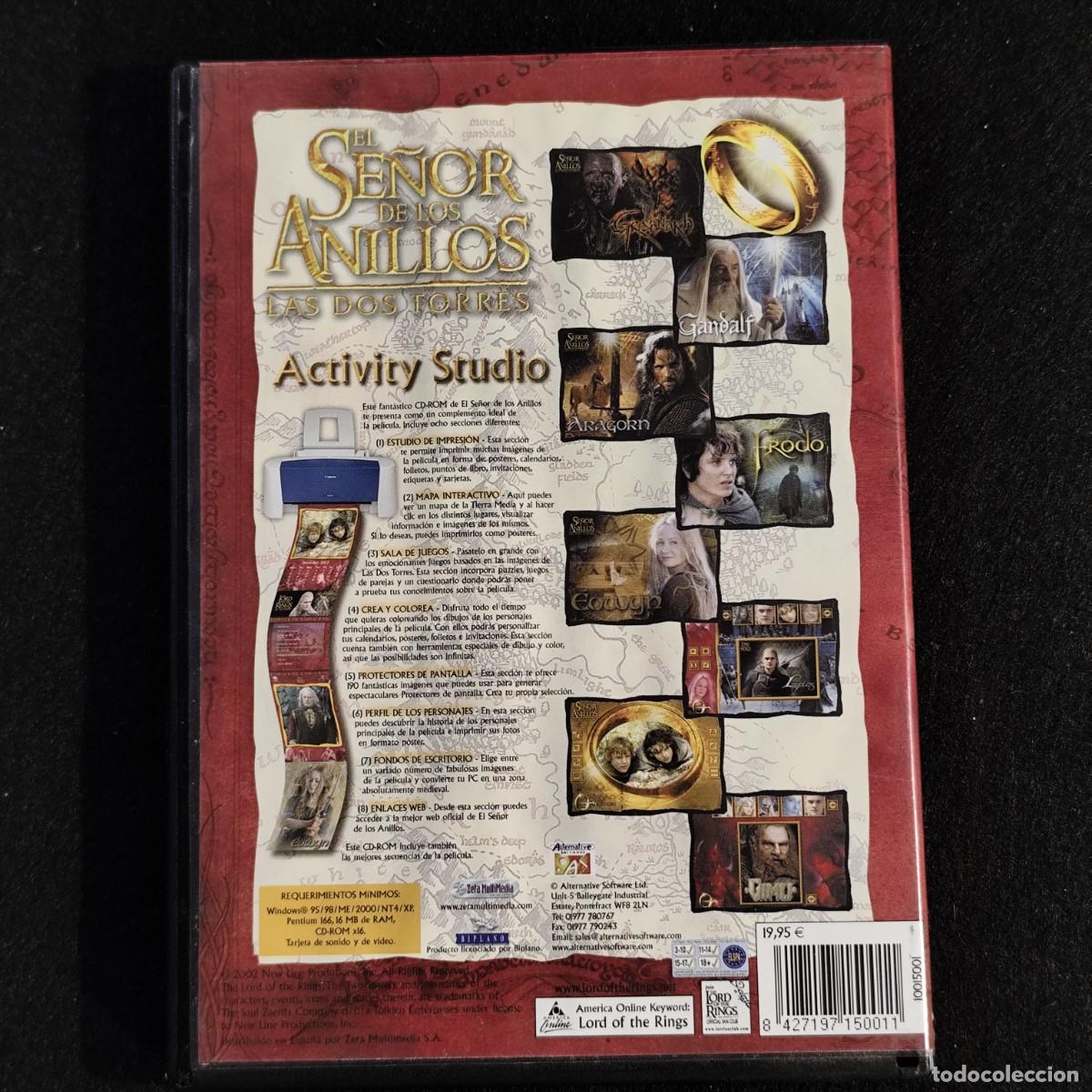 Videojuegos y consolas: EL SE&Ntilde;OR DE LOS ANILLOS - LAS DOS TORRES - ACTIVITY STUDIO - PC CD-ROM - VIDEOJUEGO ? - Foto 3