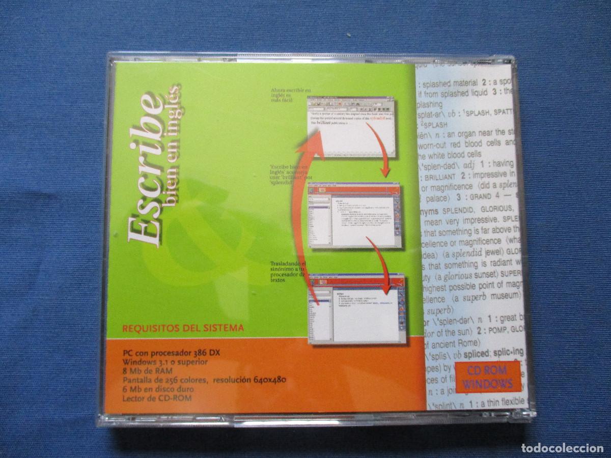 Videojuegos y consolas: PC CD-ROM / ESCRIBE BIEN EN INGL&Eacute;S &middot; EL M&Aacute;S COMPLETO ASISTENTE DE INGL&Eacute;S - Foto 3