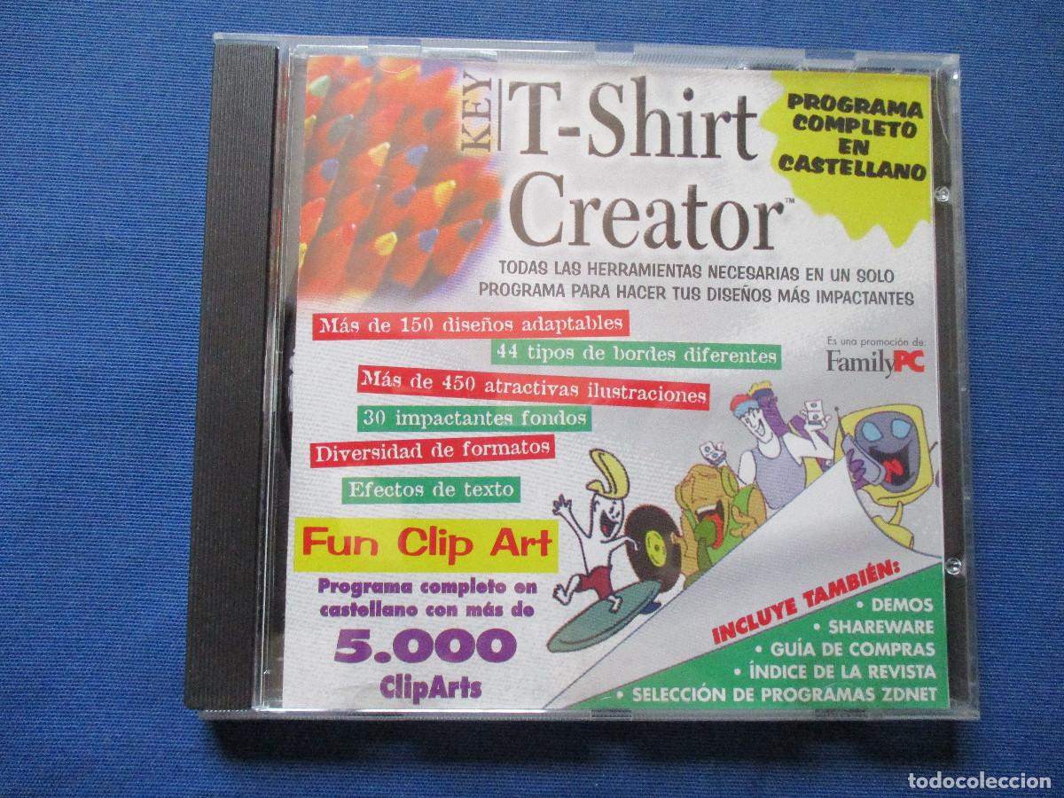 Videojuegos y consolas: PC CD-ROM / KEY T-SHIRT CREATOR - PROGRAMA COMPLETO EN CASTELLANO - Foto 1