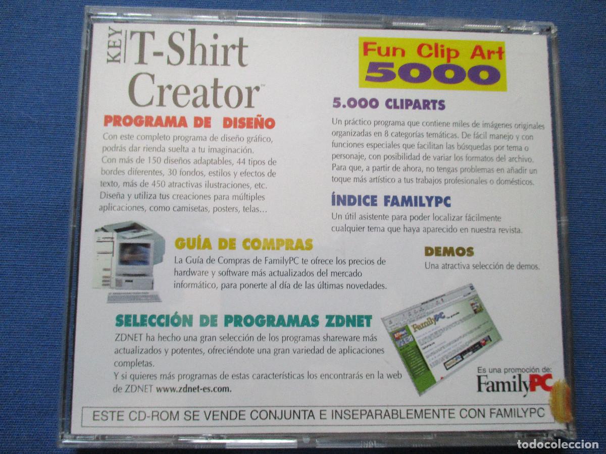 Videojuegos y consolas: PC CD-ROM / KEY T-SHIRT CREATOR - PROGRAMA COMPLETO EN CASTELLANO - Foto 2