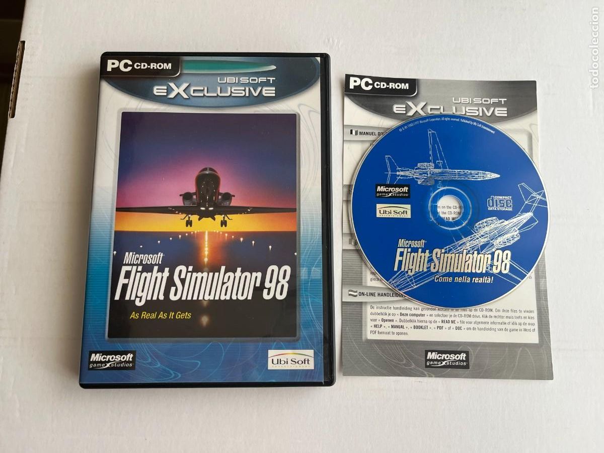 Videojuegos y consolas: MICROSOFT FLIGHT SIMULATOR 98 - PC ROM KREATEN - Foto 1