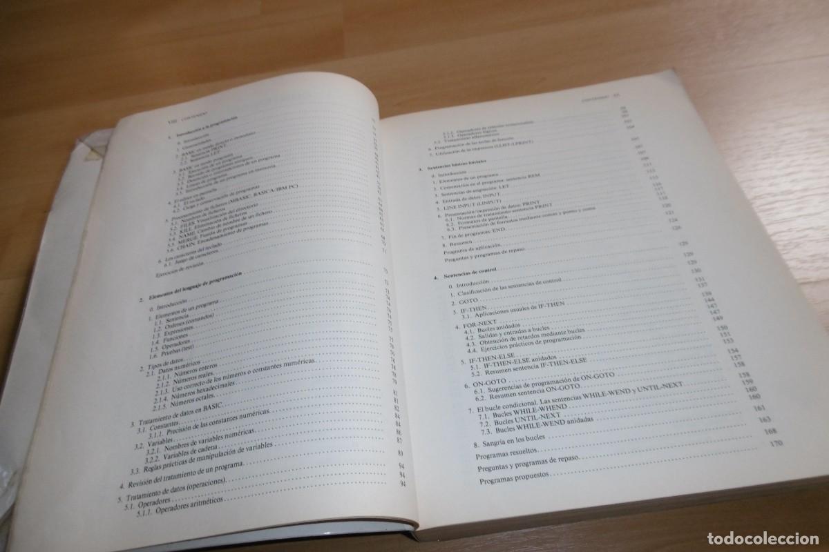 Videojuegos y consolas: LIBRO PC PROGRAMACION BASIC PARA MICROCOMPUTADORAS - Foto 5