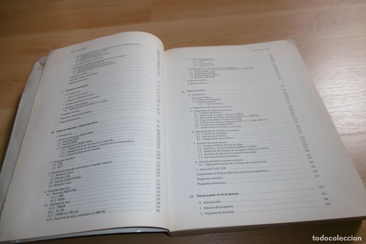 Videojuegos y consolas: LIBRO PC PROGRAMACION BASIC PARA MICROCOMPUTADORAS - Foto 7