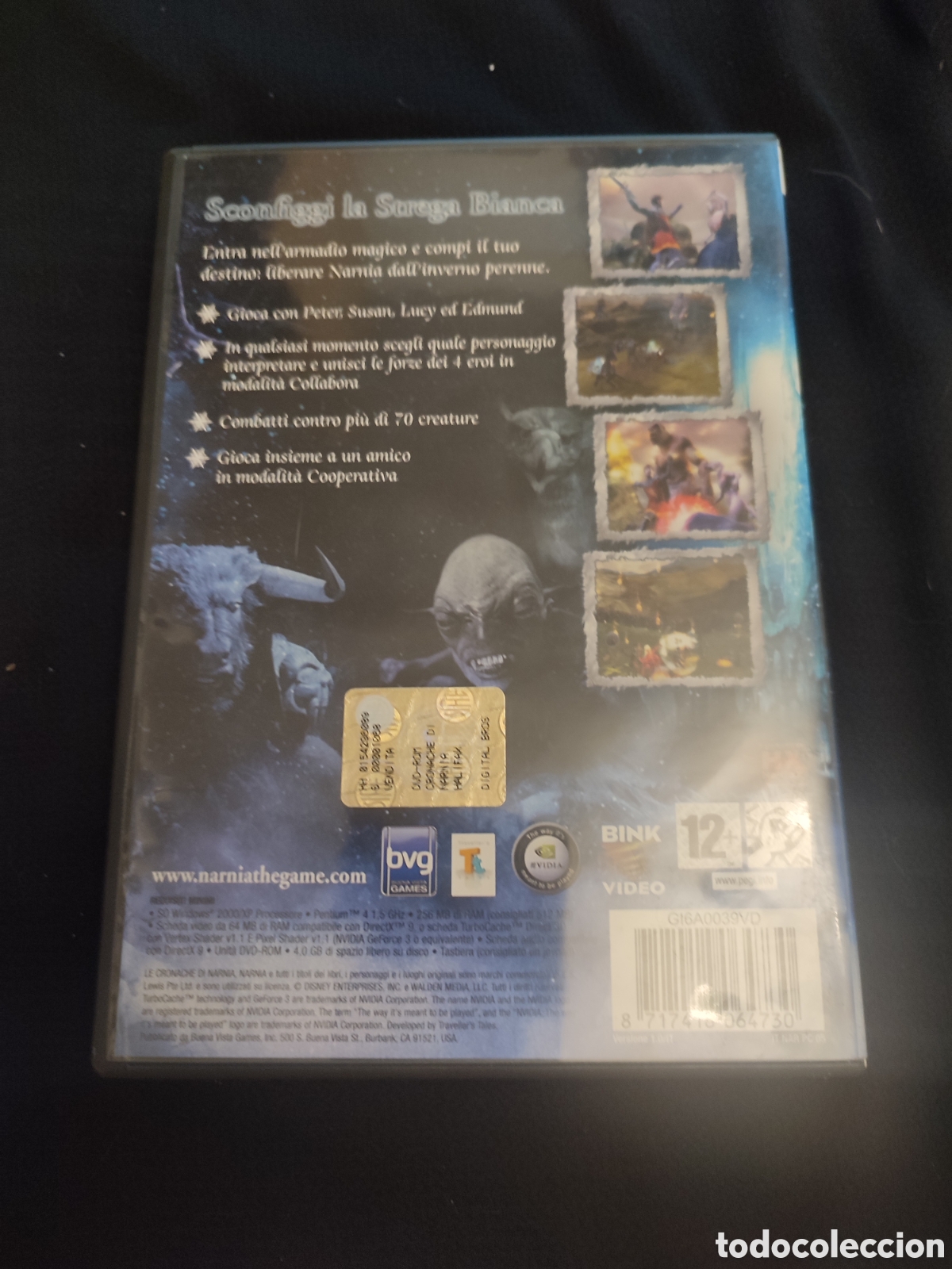 Videojuegos y consolas: Narnia. Juego PC. En Italiano - Foto 2