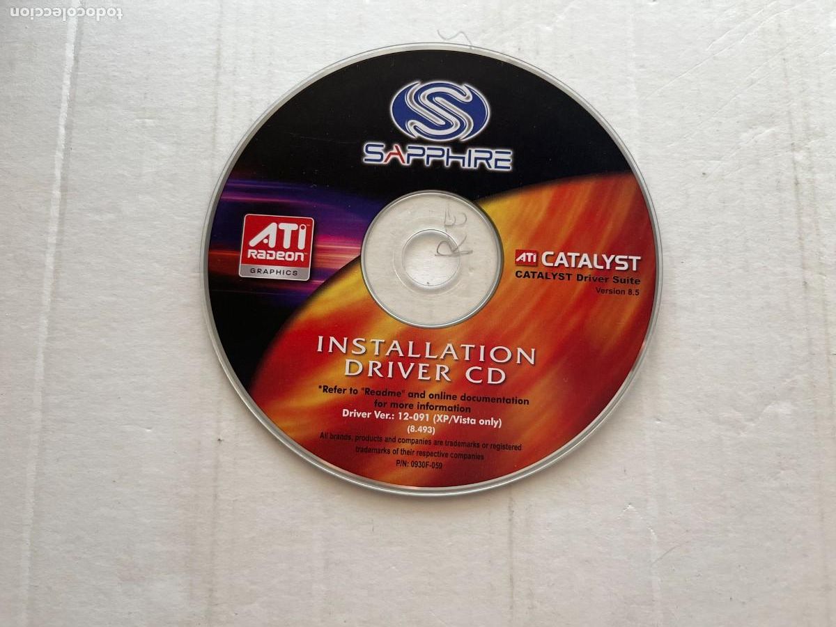 Videojuegos y consolas: DRIVE ATI CATALYST SAPPHIRE - PC CD KREATEN - Foto 1