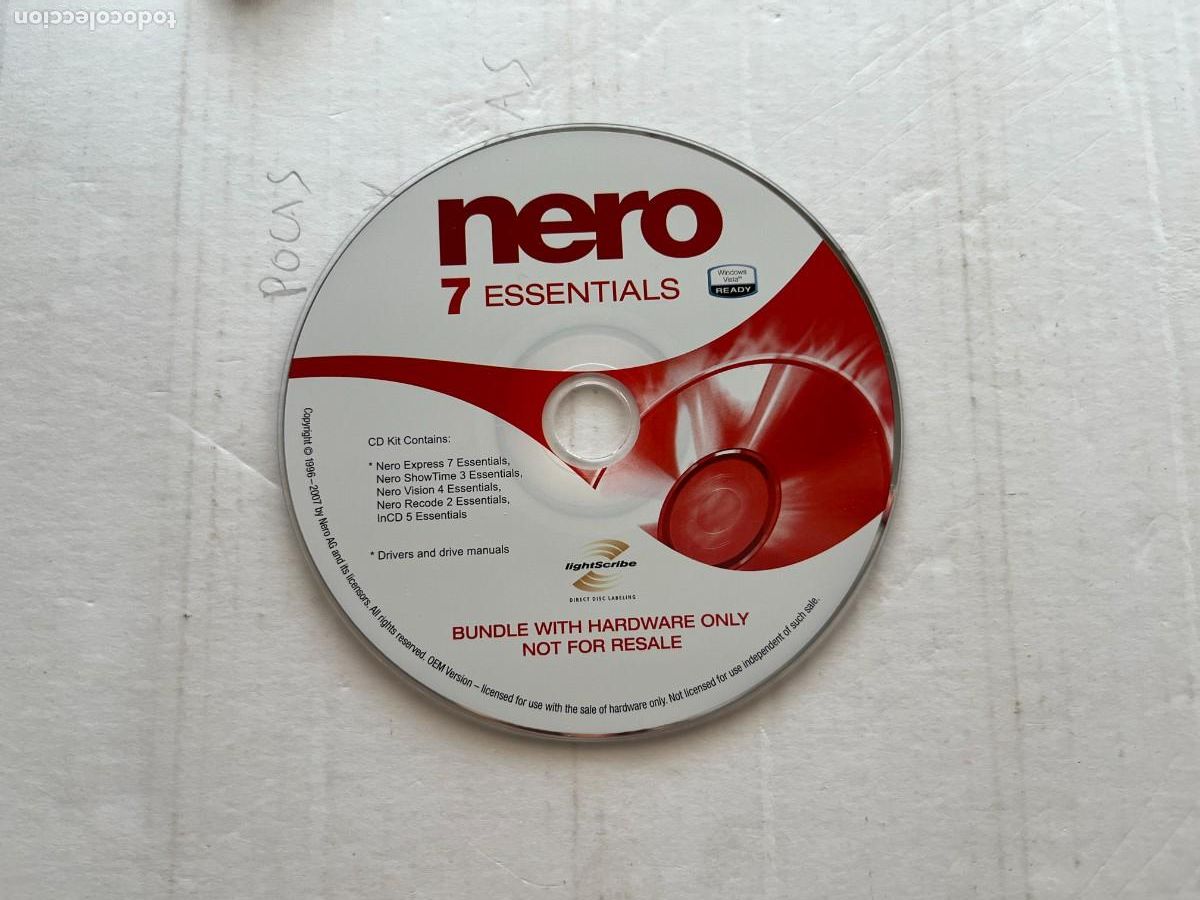 Videojuegos y consolas: NERO 7 ESSENTIALS - PC CD KREATEN - Foto 1