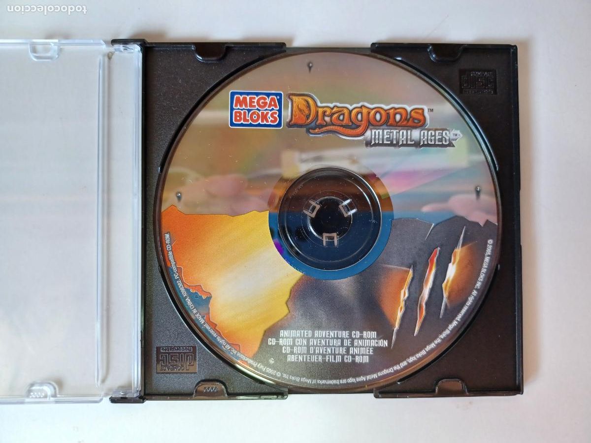 Videojuegos y consolas: MEGA BLOKS DRAGONS METAL AGES CD-ROM - Foto 1