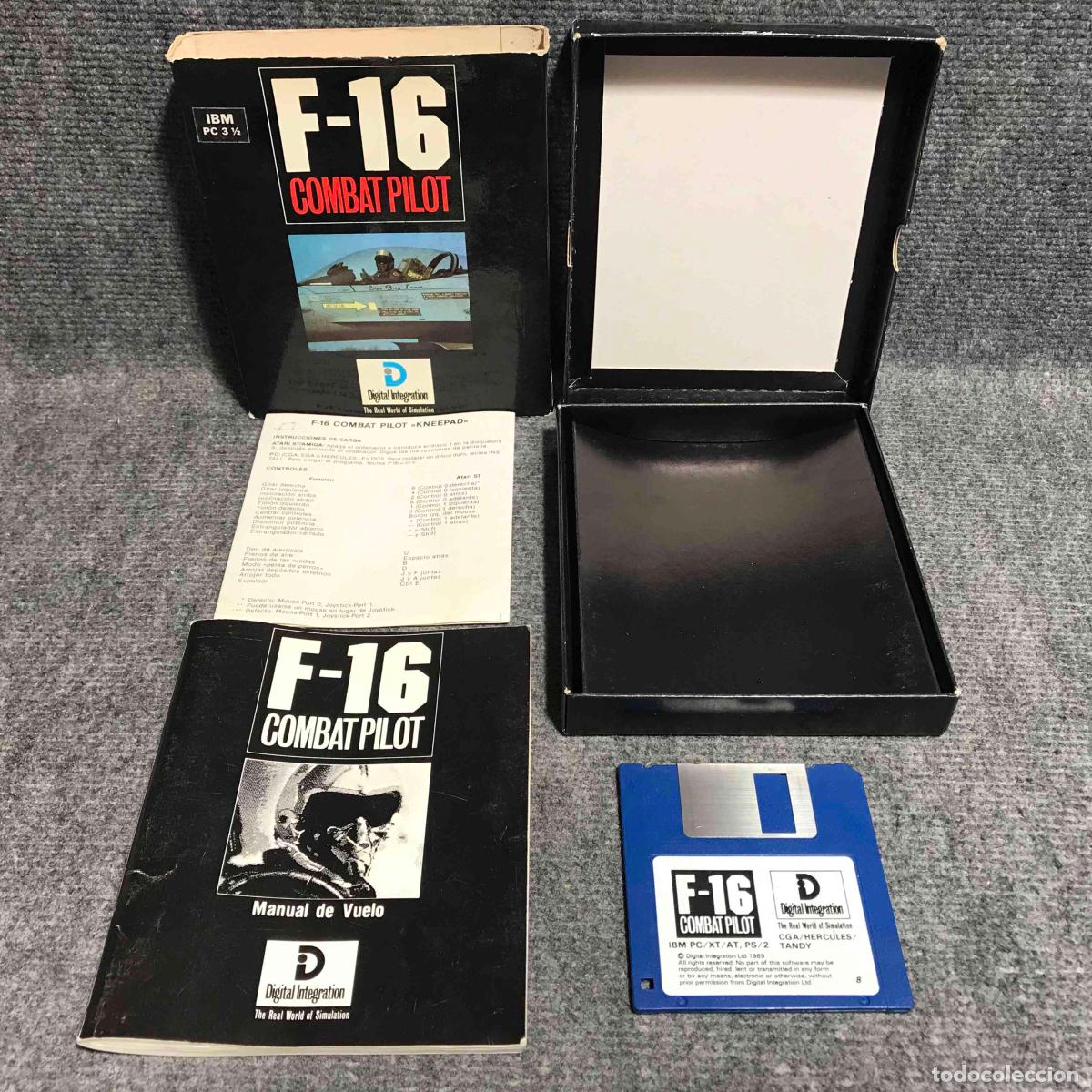 Videojuegos y consolas: F16 COMBAT PILOT PC EIDOS - Foto 1