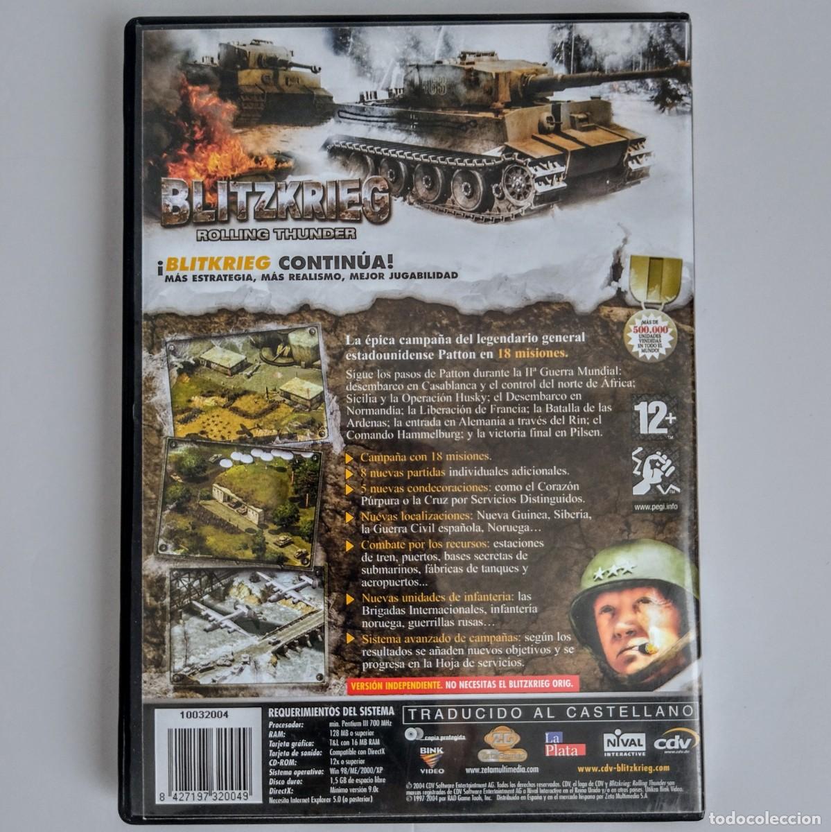 Videojuegos y consolas: Blitzkrieg: Rolling Thunder PC CD-Rom 2 Discos Perfecto Estado Cero Rayones - Foto 5