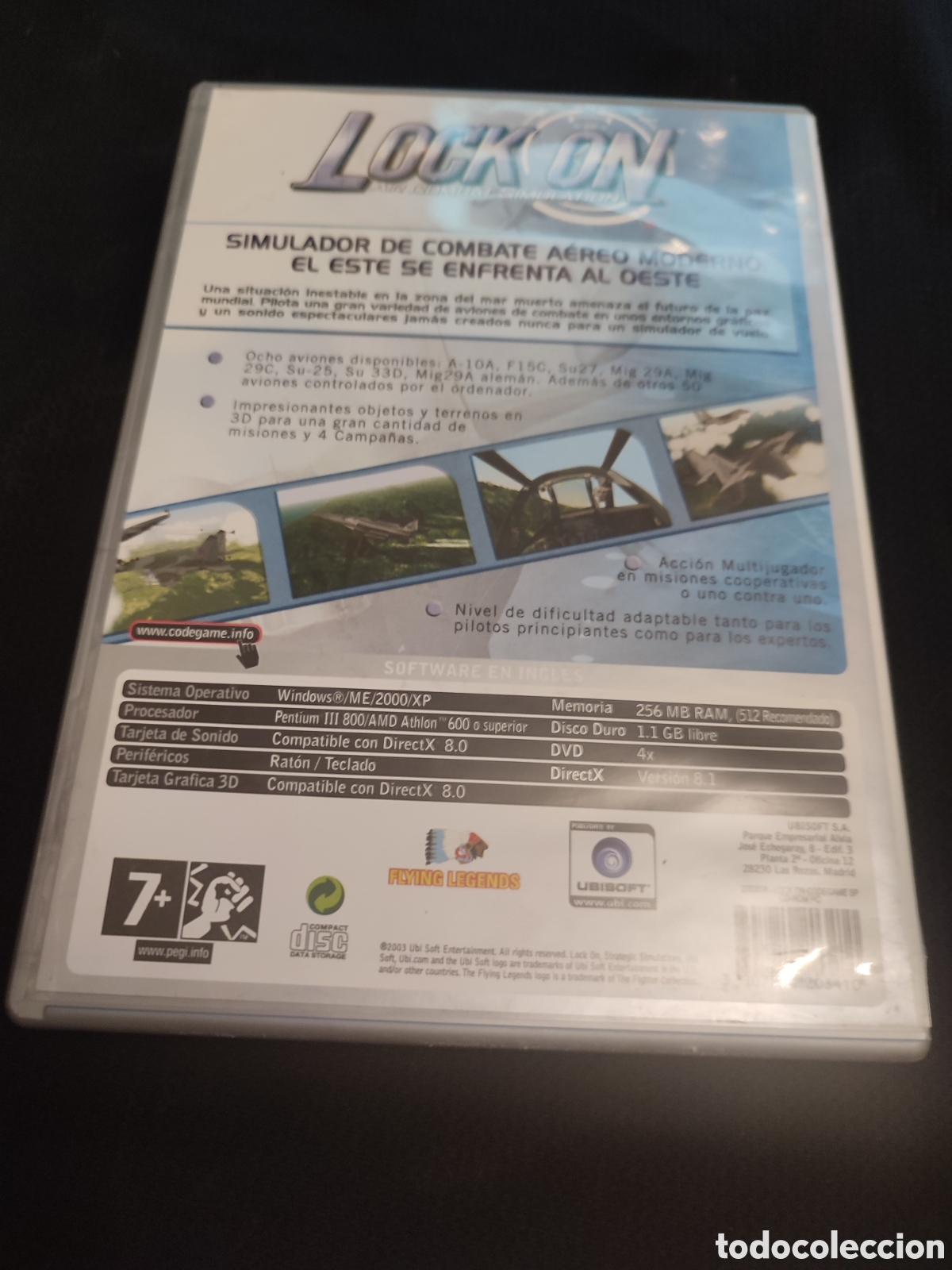Videojuegos y consolas: Lock on. Air combate simulation. Ubisoft . Code game - Foto 2