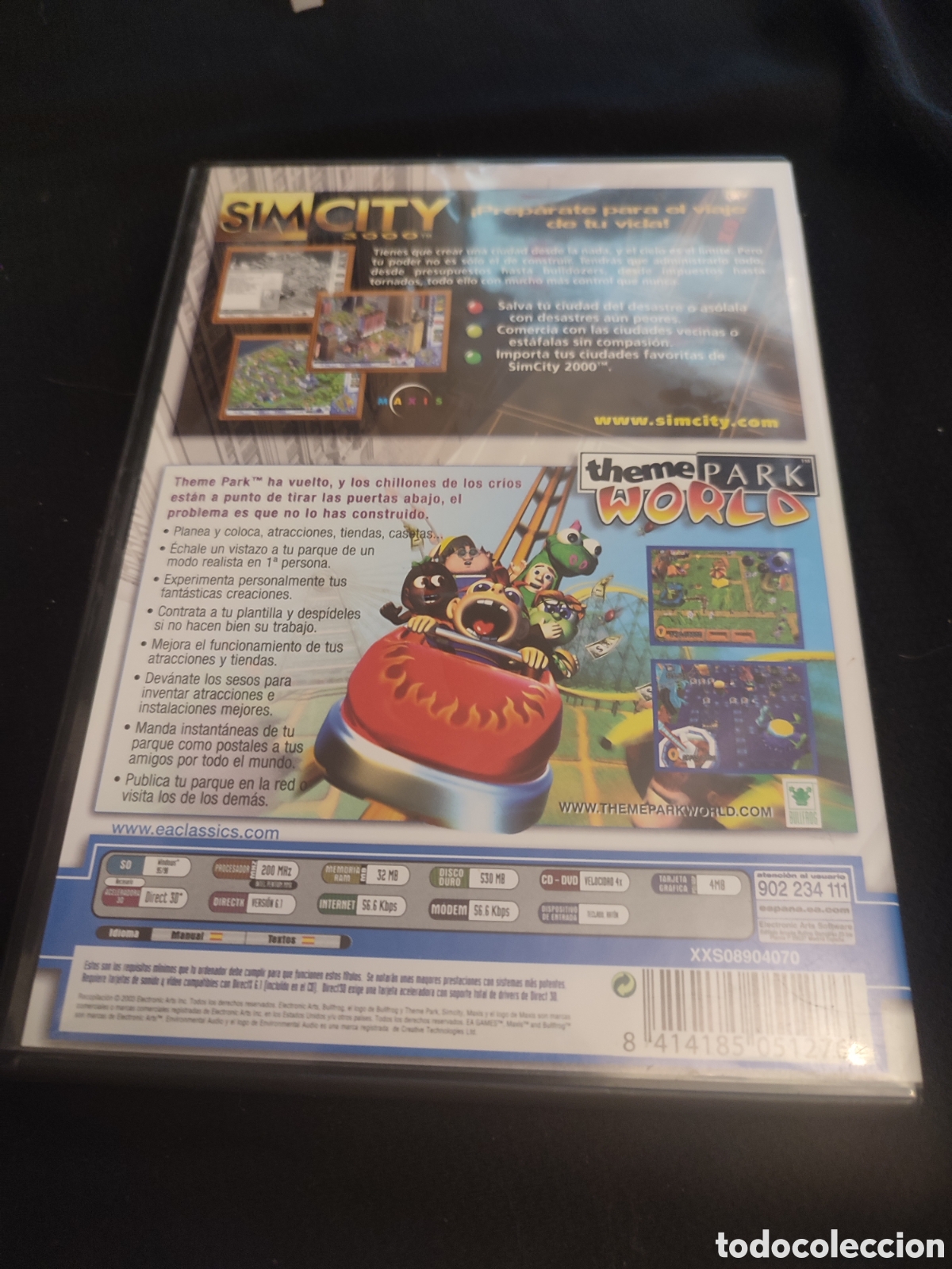 Videojuegos y consolas: Theme park world. Sim city. Ea games. Pc - Foto 2