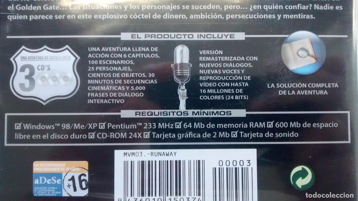 Videojuegos y consolas: Runaway - pc (precintado) - Foto 4