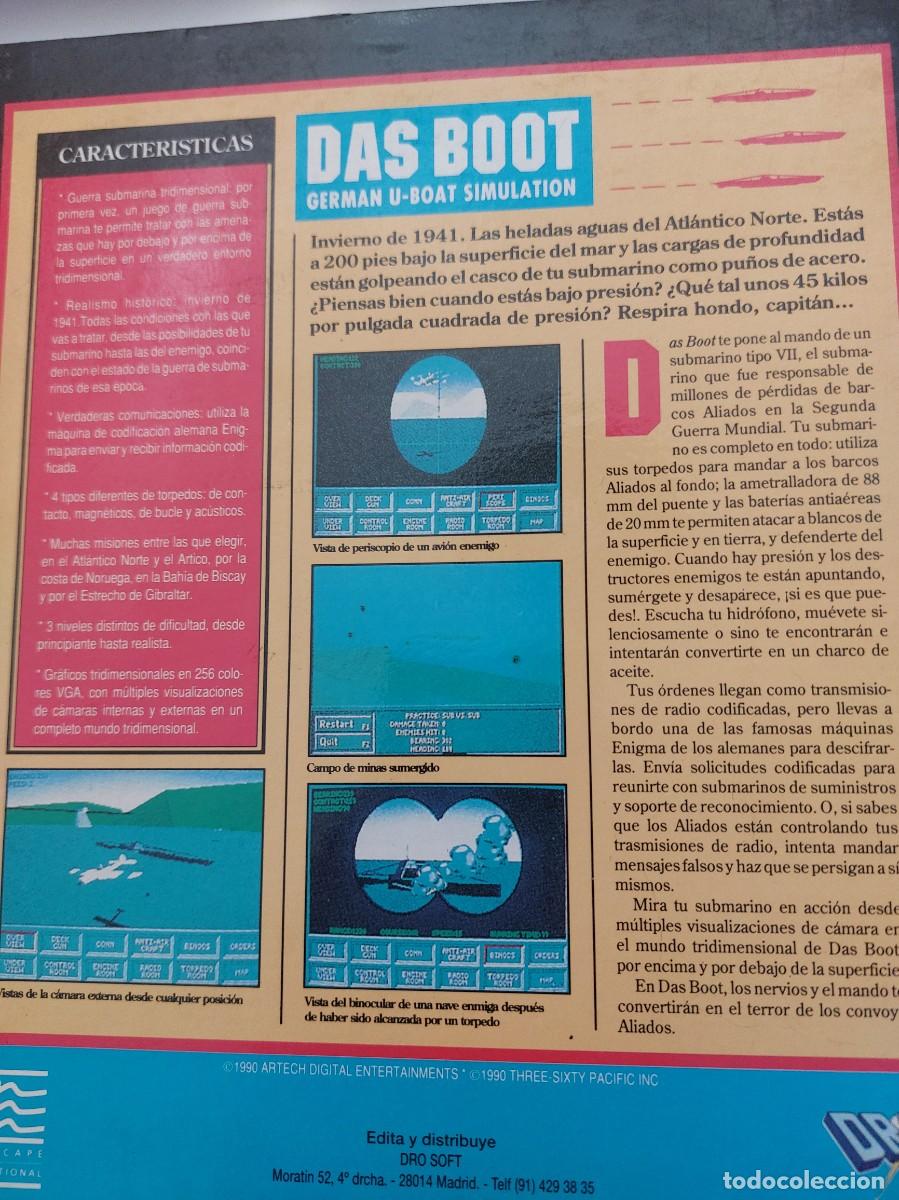 Videojuegos y consolas: Das boot juego diskette pc retro completo - Foto 2