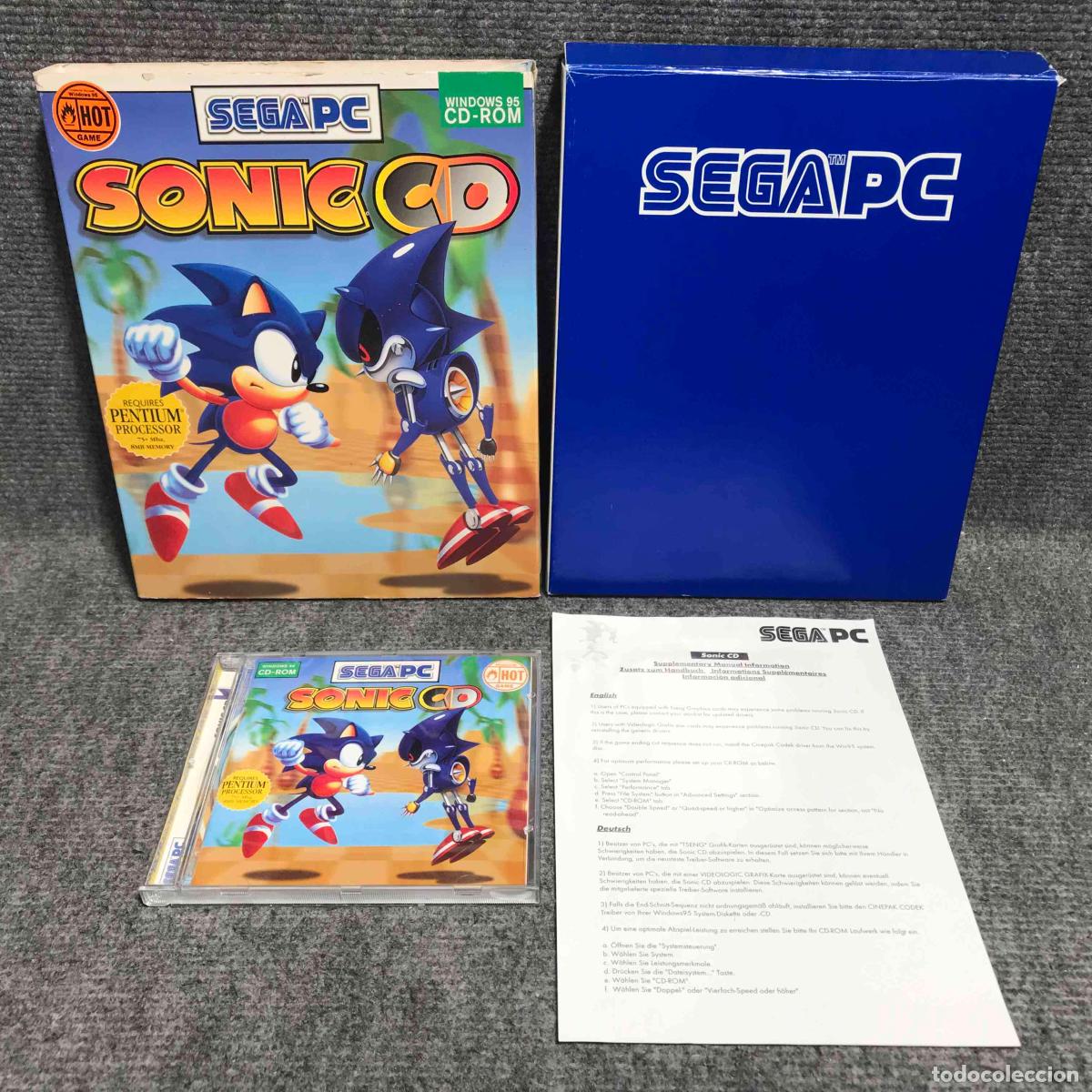 Videojuegos y consolas: SONIC CD PC SEGA 1996 - Foto 1