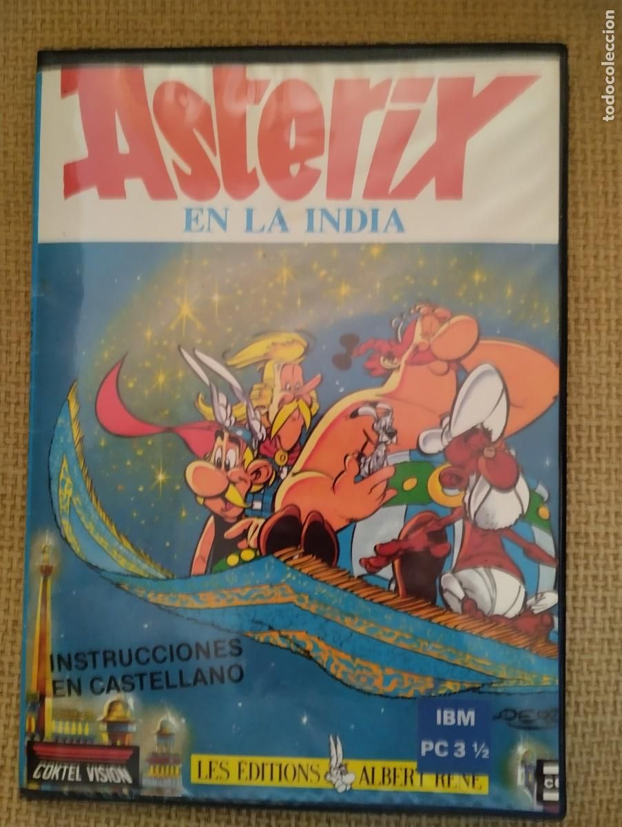 Videojuegos y consolas: Juego IBM PC 3 1/2 Ast&eacute;rix en la India - Foto 3