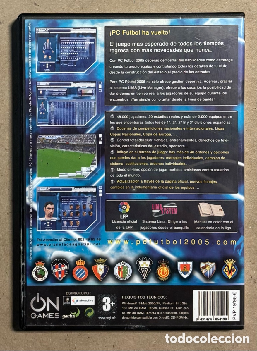 Videojuegos y consolas: PC CD-ROM. PC F&Uacute;TBOL 2005. - Foto 3