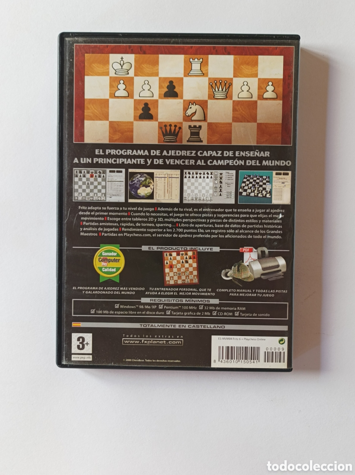 Videojuegos y consolas: FRITZ 6. AJEDREZ. FX INTERACTIVE. JUEGO PC ORDENADOR. - Foto 2