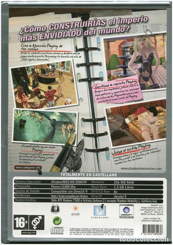 Videojuegos y consolas: Playboy - The Mansion - CodeGame - PC CD ROM - Ubisoft (en castellano) - Precintado - Foto 2
